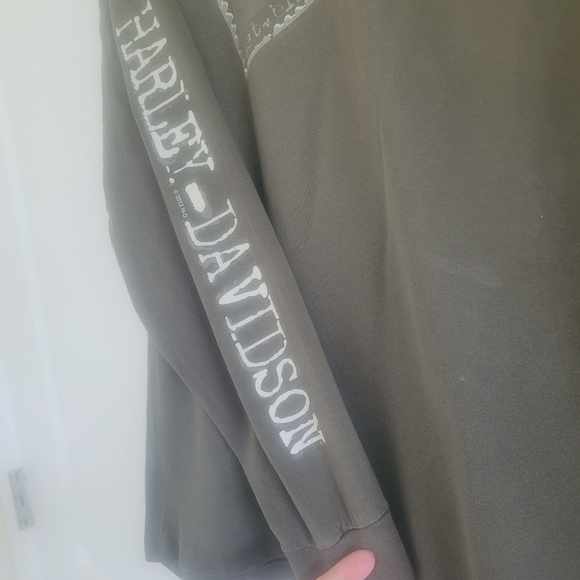 Harley-Davidson Brown Long Sleeve Cherokee North Carolina Shirt - Picture 2 of 3